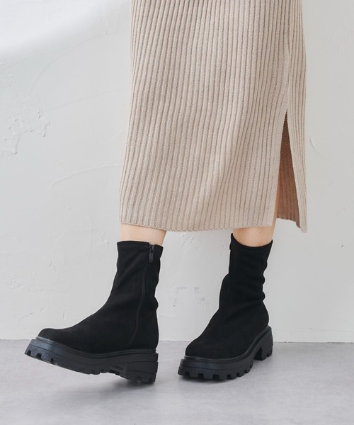 prose verse(プロズヴェール)の「《ZOZO・店舗限定》トラックソールストレッチショートブーツ(ブーツ・レディース・ブラック/ブラック系その他・SMALL/MEDIUM/LARGE/LL)」の21枚目の写真