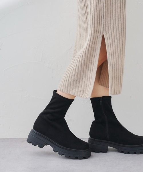 prose verse(プロズヴェール)の「《ZOZO・店舗限定》トラックソールストレッチショートブーツ(ブーツ・レディース・ブラック/ブラック系その他・SMALL/MEDIUM/LARGE/LL)」の20枚目の写真