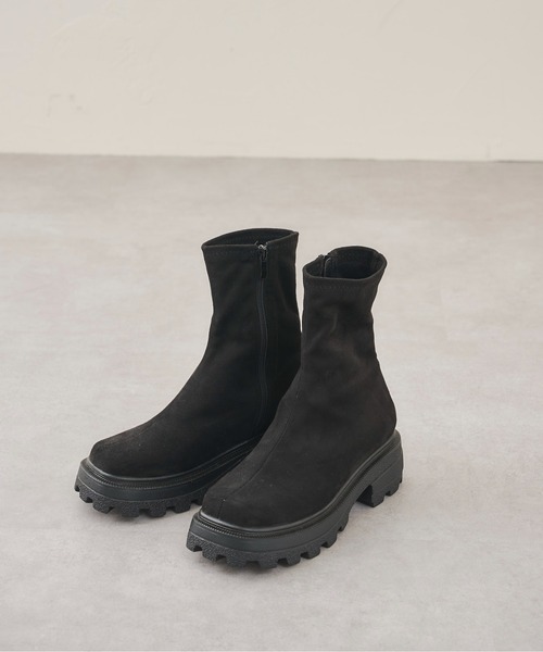 prose verse(プロズヴェール)の「《ZOZO・店舗限定》トラックソールストレッチショートブーツ(ブーツ・レディース・ブラック/ブラック系その他・SMALL/MEDIUM/LARGE/LL)」の17枚目の写真