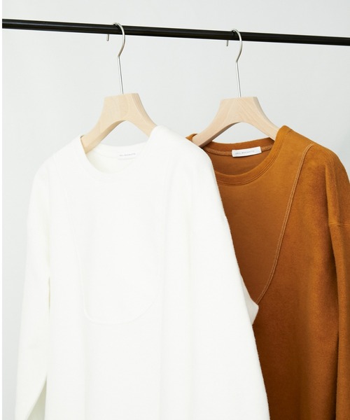 AZUL ENCANTO(アズールエンカント)の「起毛カットトップス(Tシャツ/カットソー・レディース・ホワイト/キャメル・FREE)」の7枚目の写真
