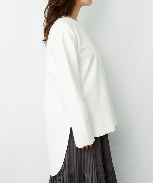 AZUL ENCANTO(アズールエンカント)の「起毛カットトップス(Tシャツ/カットソー・レディース・ホワイト/キャメル・FREE)」の3枚目の写真