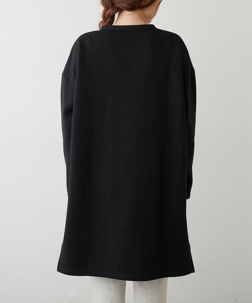 PUAL CE CIN（ピュアルセシン）の「【Du noir】裏起毛スナップボタンロングカーディガン（カーディガン/ボレロ・レディース・ブラック/グレー/モスグリーン・FREE）」の15枚目の写真