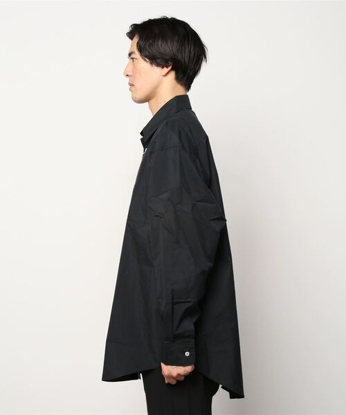 GOLD（ゴールド）の「GOLD / ゴールド：COTTON / NYLON WEATHER OVER SHIRT：21B-GL28727[MUS]（シャツ/ブラウス・メンズ・ホワイト/ブラック・M）」の3枚目の写真