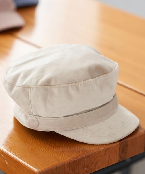 earth music&ecology(アースミュージックアンドエコロジー)の「ベルベットマリンキャップ*(キャップ・レディース・ブラック/ベージュ/ピンク/ブルー・FREE)」の3枚目の写真