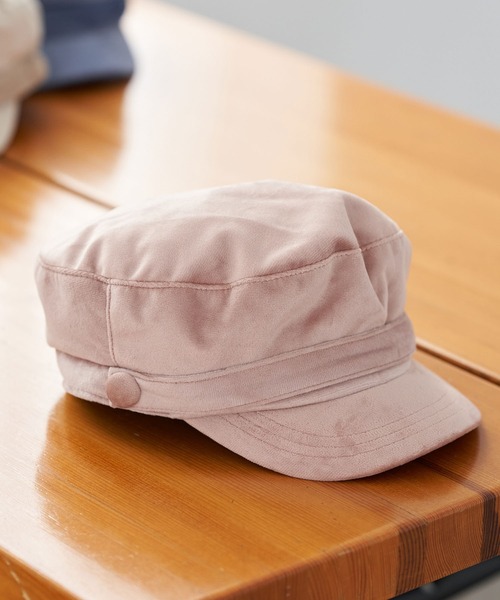 earth music&ecology(アースミュージックアンドエコロジー)の「ベルベットマリンキャップ*(キャップ・レディース・ブラック/ベージュ/ピンク/ブルー・FREE)」の4枚目の写真