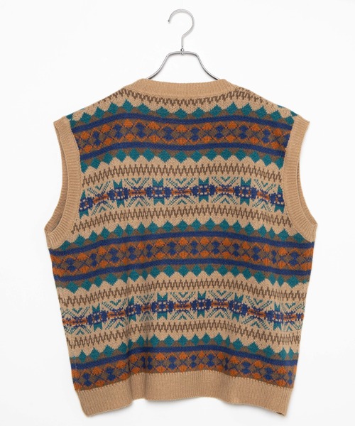 WEGO（ウィゴー）の「WEGO/ノルディックボーダーベスト（ベスト・メンズ・ブルー系その他/ベージュ系その他・FREE）」の22枚目の写真