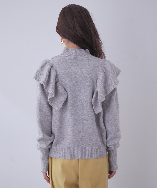 vis-`a-vis（ビサビ）の「【WEB限定】魅せるフリルニットプルオーバー（ニット/セーター・レディース・ブラック/グレー/キナリ/ピンク系その他2・FREE）」の13枚目の写真