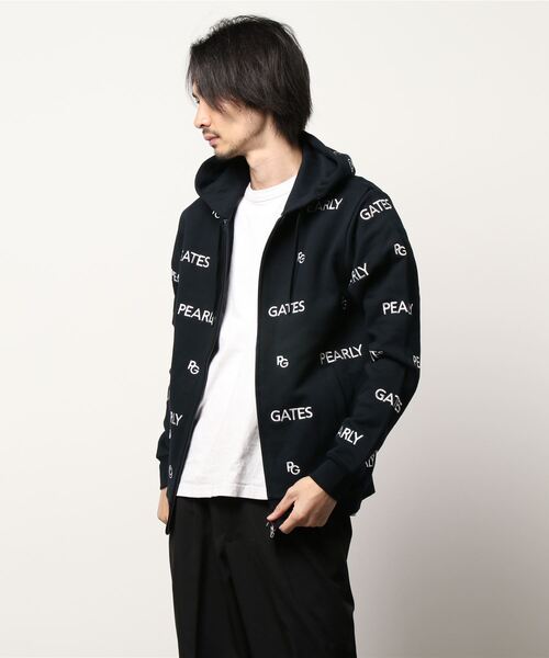 PEARLY GATES】吊風裏起毛 フルジップフーディ