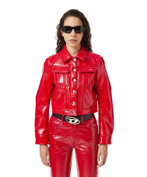 DIESEL(ディーゼル)の「レディース ブルゾン レギュラーフィット コーティング加工(ブルゾン・レディース・ブラック・SMALL/X-SMALL/LARGE/MEDIUM)」の19枚目の写真
