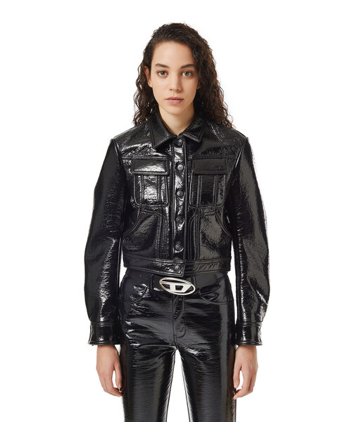DIESEL(ディーゼル)の「レディース ブルゾン レギュラーフィット コーティング加工(ブルゾン・レディース・ブラック・SMALL/X-SMALL/LARGE/MEDIUM)」の17枚目の写真