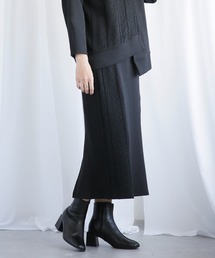 ENNEA | 【2021AW】段ボールニット切り替えタイトスカート(カット裏付き)(スカート)