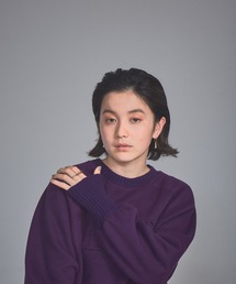 NOMINE | エンボス加工ロゴ裏起毛リブニットスウェット(スウェット)