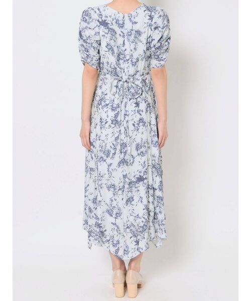 LAGUNAMOON（ラグナムーン）の「シャーリングフラワーイレヘムワンピース（ワンピース・レディース・チャコールグレー/パープル/グリーン・SMALL/MEDIUM）」の4枚目の写真