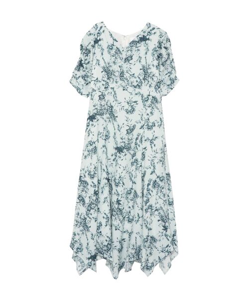 LAGUNAMOON（ラグナムーン）の「シャーリングフラワーイレヘムワンピース（ワンピース・レディース・チャコールグレー/パープル/グリーン・SMALL/MEDIUM）」の20枚目の写真