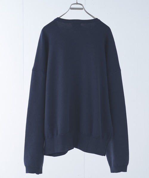 Alpinus(アルピナス)の「Alpinus - fluffy loose knit cardigan / フラフィー ルーズニットカーディガン(カーディガン/ボレロ・メンズ・チャコールグレー/グリーン・SMALL/MEDIUM)」の7枚目の写真