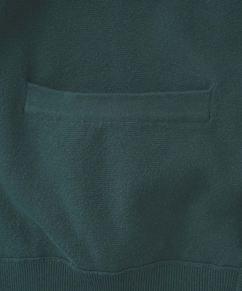 Alpinus(アルピナス)の「Alpinus - fluffy loose knit cardigan / フラフィー ルーズニットカーディガン(カーディガン/ボレロ・メンズ・チャコールグレー/グリーン・SMALL/MEDIUM)」の13枚目の写真