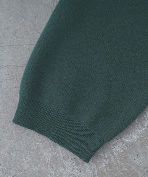 Alpinus(アルピナス)の「Alpinus - fluffy loose knit cardigan / フラフィー ルーズニットカーディガン(カーディガン/ボレロ・メンズ・チャコールグレー/グリーン・SMALL/MEDIUM)」の14枚目の写真