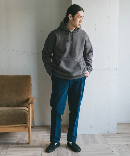 URBAN RESEARCH DOORS（アーバンリサーチドアーズ）の「裏起毛プルオーバーフーディー（パーカー・メンズ・チャコールグレー/レッド/ベージュ系その他・40/38/42）」の10枚目の写真