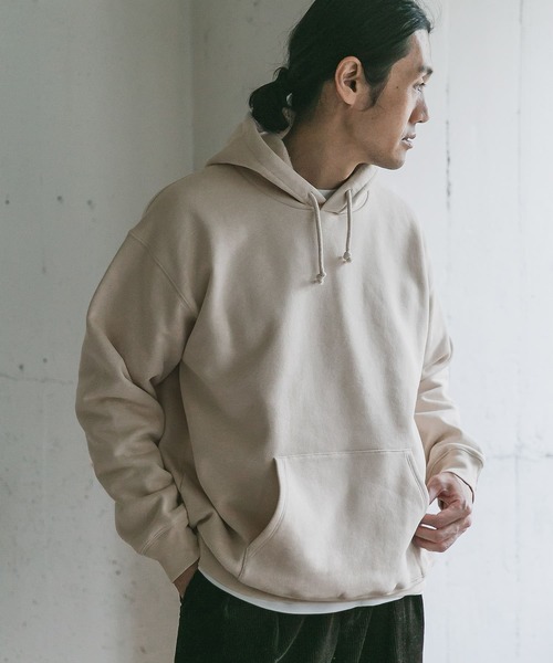 URBAN RESEARCH DOORS（アーバンリサーチドアーズ）の「裏起毛プルオーバーフーディー（パーカー・メンズ・チャコールグレー/レッド/ベージュ系その他・40/38/42）」の13枚目の写真