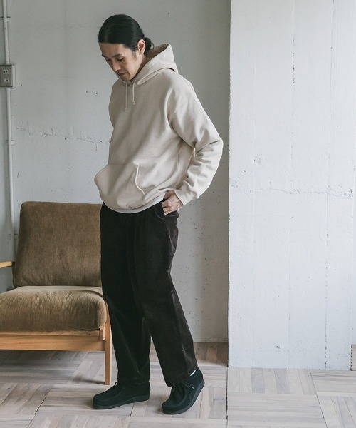 URBAN RESEARCH DOORS（アーバンリサーチドアーズ）の「裏起毛プルオーバーフーディー（パーカー・メンズ・チャコールグレー/レッド/ベージュ系その他・40/38/42）」の18枚目の写真