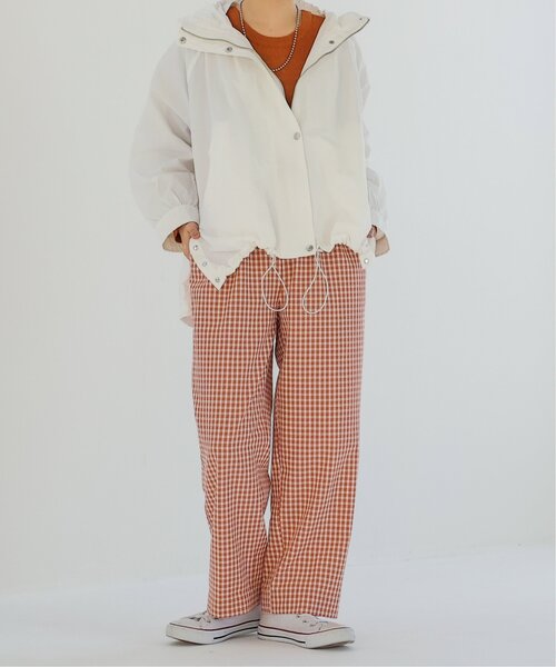 RAY CASSIN（レイカズン）の「カラーナイロンBIGパーカー（マウンテンパーカー・レディース・カーキ/ピンク/キナリ・FREE）」の18枚目の写真