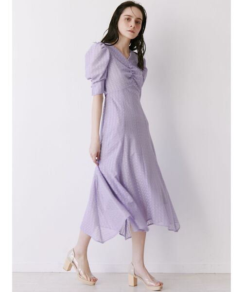 LAGUNAMOON（ラグナムーン）の「ウッドヒールオープントゥパンプス（パンプス・レディース・ブラウン/クリア/ラベンダー・SMALL/MEDIUM/X-SMALL）」の8枚目の写真