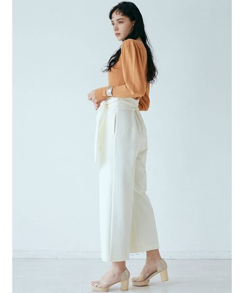 LAGUNAMOON（ラグナムーン）の「ウッドヒールオープントゥパンプス（パンプス・レディース・ブラウン/クリア/ラベンダー・SMALL/MEDIUM/X-SMALL）」の7枚目の写真