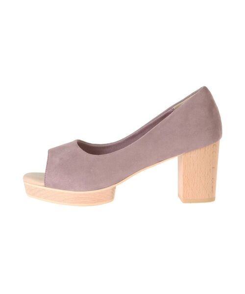 LAGUNAMOON（ラグナムーン）の「ウッドヒールオープントゥパンプス（パンプス・レディース・ブラウン/クリア/ラベンダー・SMALL/MEDIUM/X-SMALL）」の6枚目の写真