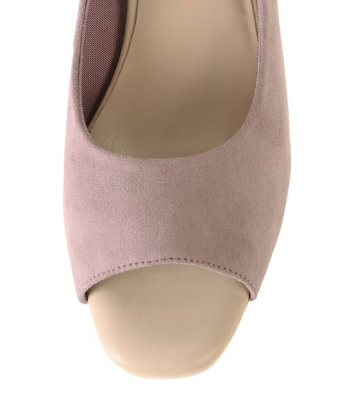 LAGUNAMOON（ラグナムーン）の「ウッドヒールオープントゥパンプス（パンプス・レディース・ブラウン/クリア/ラベンダー・SMALL/MEDIUM/X-SMALL）」の12枚目の写真