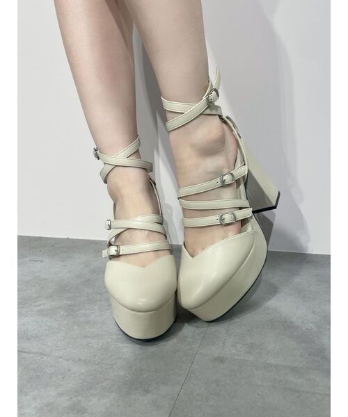 EATME（イートミー）の「クロスストラップパンプス（パンプス・レディース・ブラック/ベージュ/その他1・S/M/L）」の4枚目の写真