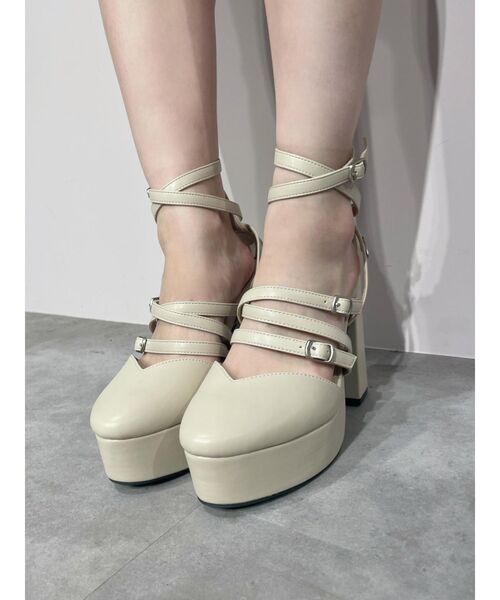 EATME（イートミー）の「クロスストラップパンプス（パンプス・レディース・ブラック/ベージュ/その他1・S/M/L）」の9枚目の写真