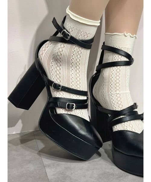 EATME（イートミー）の「クロスストラップパンプス（パンプス・レディース・ブラック/ベージュ/その他1・S/M/L）」の7枚目の写真