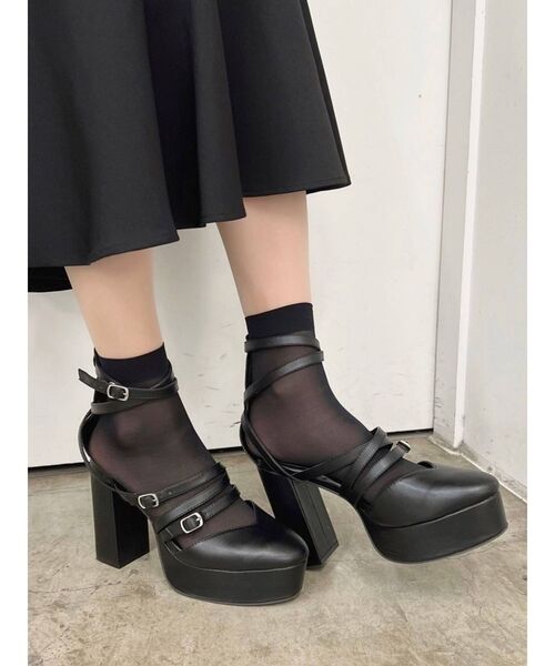 EATME（イートミー）の「クロスストラップパンプス（パンプス・レディース・ブラック/ベージュ/その他1・S/M/L）」の14枚目の写真