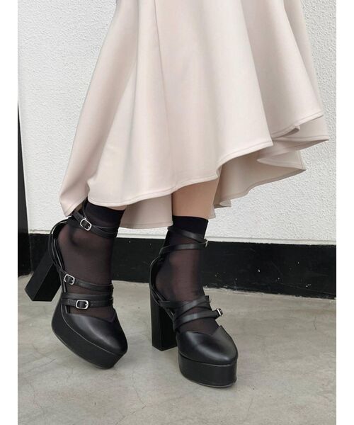 EATME（イートミー）の「クロスストラップパンプス（パンプス・レディース・ブラック/ベージュ/その他1・S/M/L）」の12枚目の写真