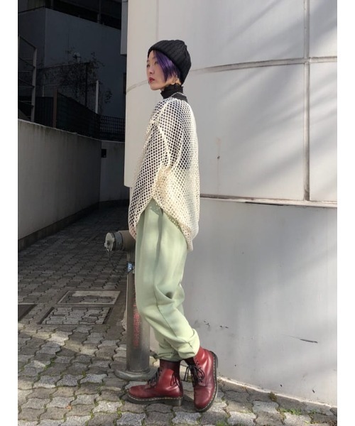 jouetie（ジュエティ）の「オーバーメッシュトップス（Tシャツ/カットソー・レディース・ブラック/パープル/オレンジ/グリーン/アイボリー/ブルー/パープル系その他3・MEDIUM）」の16枚目の写真