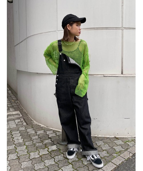 jouetie（ジュエティ）の「オーバーメッシュトップス（Tシャツ/カットソー・レディース・ブラック/パープル/オレンジ/グリーン/アイボリー/ブルー/パープル系その他3・MEDIUM）」の8枚目の写真