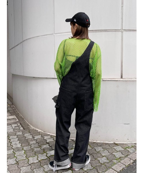 jouetie（ジュエティ）の「オーバーメッシュトップス（Tシャツ/カットソー・レディース・ブラック/パープル/オレンジ/グリーン/アイボリー/ブルー/パープル系その他3・MEDIUM）」の9枚目の写真