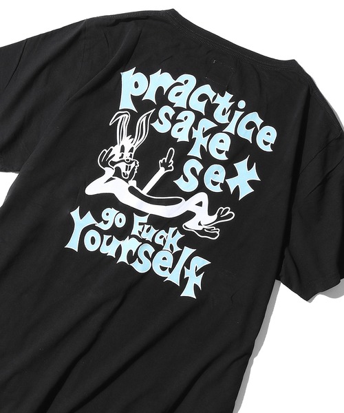 JUNGLES(ジャングルス)の「FR2/エフアールツー×JUNGLES/ジャングルス コラボ Safe Sex Tee グラフィックTシャツ(Tシャツ/カットソー・メンズ・ホワイト/ブラック・S/XL)」の10枚目の写真