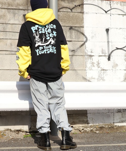 JUNGLES(ジャングルス)の「FR2/エフアールツー×JUNGLES/ジャングルス コラボ Safe Sex Tee グラフィックTシャツ(Tシャツ/カットソー・メンズ・ホワイト/ブラック・S/XL)」の20枚目の写真