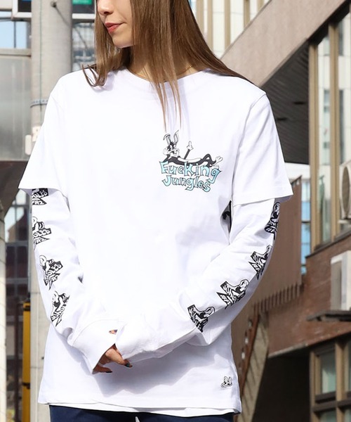 JUNGLES(ジャングルス)の「FR2/エフアールツー×JUNGLES/ジャングルス コラボ Safe Sex Tee グラフィックTシャツ(Tシャツ/カットソー・メンズ・ホワイト/ブラック・S/XL)」の12枚目の写真