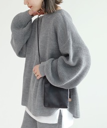 reca | ワッフル編みドルマンスリーブニット(ニット/セーター)