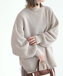 reca | ワッフル編みドルマンスリーブニット(ニット/セーター)