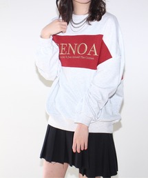 one way | 【oneway Jeans】配色ラメロゴトレーナー(スウェット)
