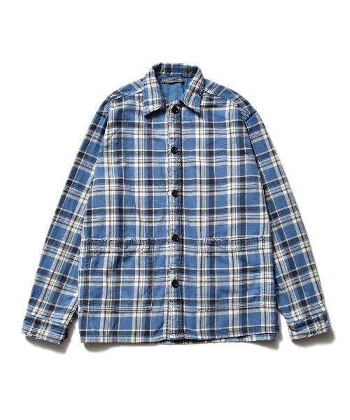 MINEDENIM（マインデニム）の「Denim Hide Check Flannel Work Shirt
