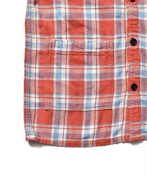 MINEDENIM（マインデニム）の「Denim Hide Check Flannel Work Shirt