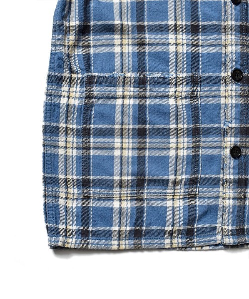 MINEDENIM（マインデニム）の「Denim Hide Check Flannel Work Shirt