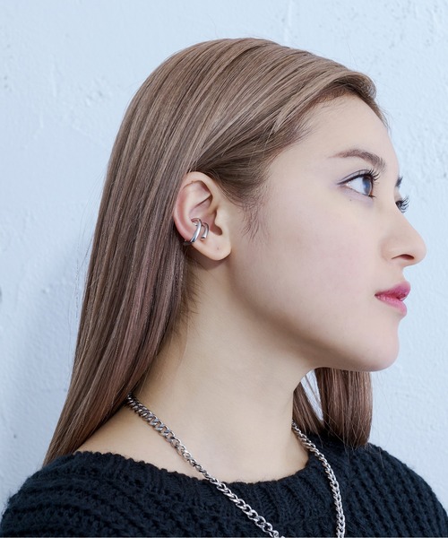 Ellno Loset(エルノロゼット)の「クリップイヤーカフ(イヤーカフ・メンズ・シルバー・FREE)」の3枚目の写真