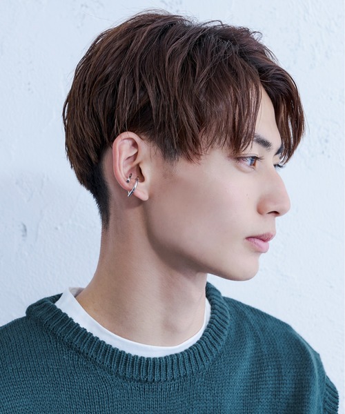 Ellno Loset(エルノロゼット)の「クリップイヤーカフ(イヤーカフ・メンズ・シルバー・FREE)」の2枚目の写真