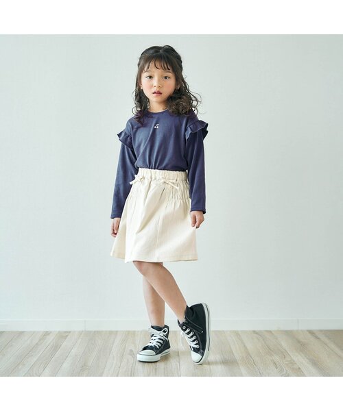 apres les cours(アプレレクール)の「サイドリボンスカート(スカート・キッズ・キナリ/インディゴブルー・110/130/90/140/120/80/100)」の16枚目の写真