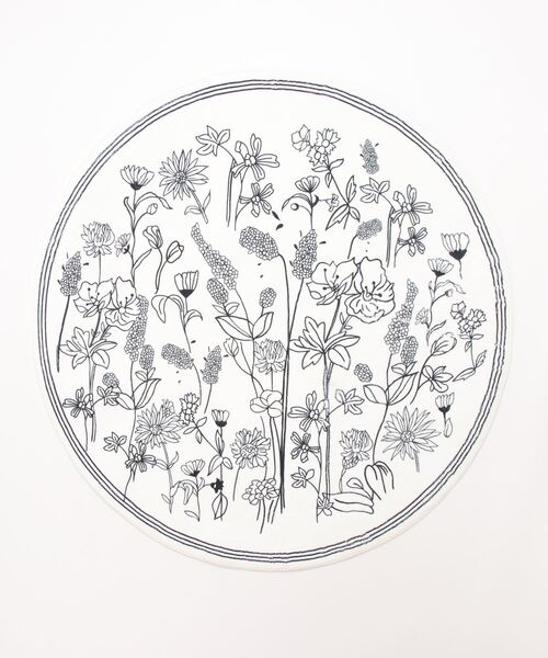 aimoha（アイモハ）の「ボタニカル/サーフ/アートラグマット　【120cm】（ラグ/マット・レディース・ホワイト/ブラック/オフホワイト/ピンク/ブルー・FREE）」の8枚目の写真